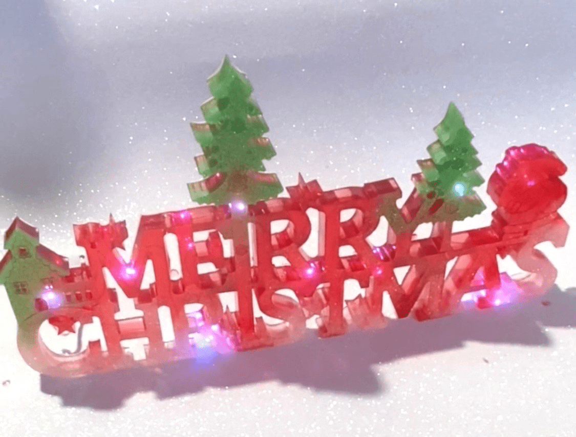 Scritta Merry Christmas da appendere o da appoggiare