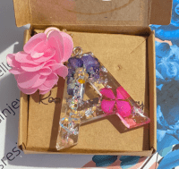 Portachiavi Iniziali in resina