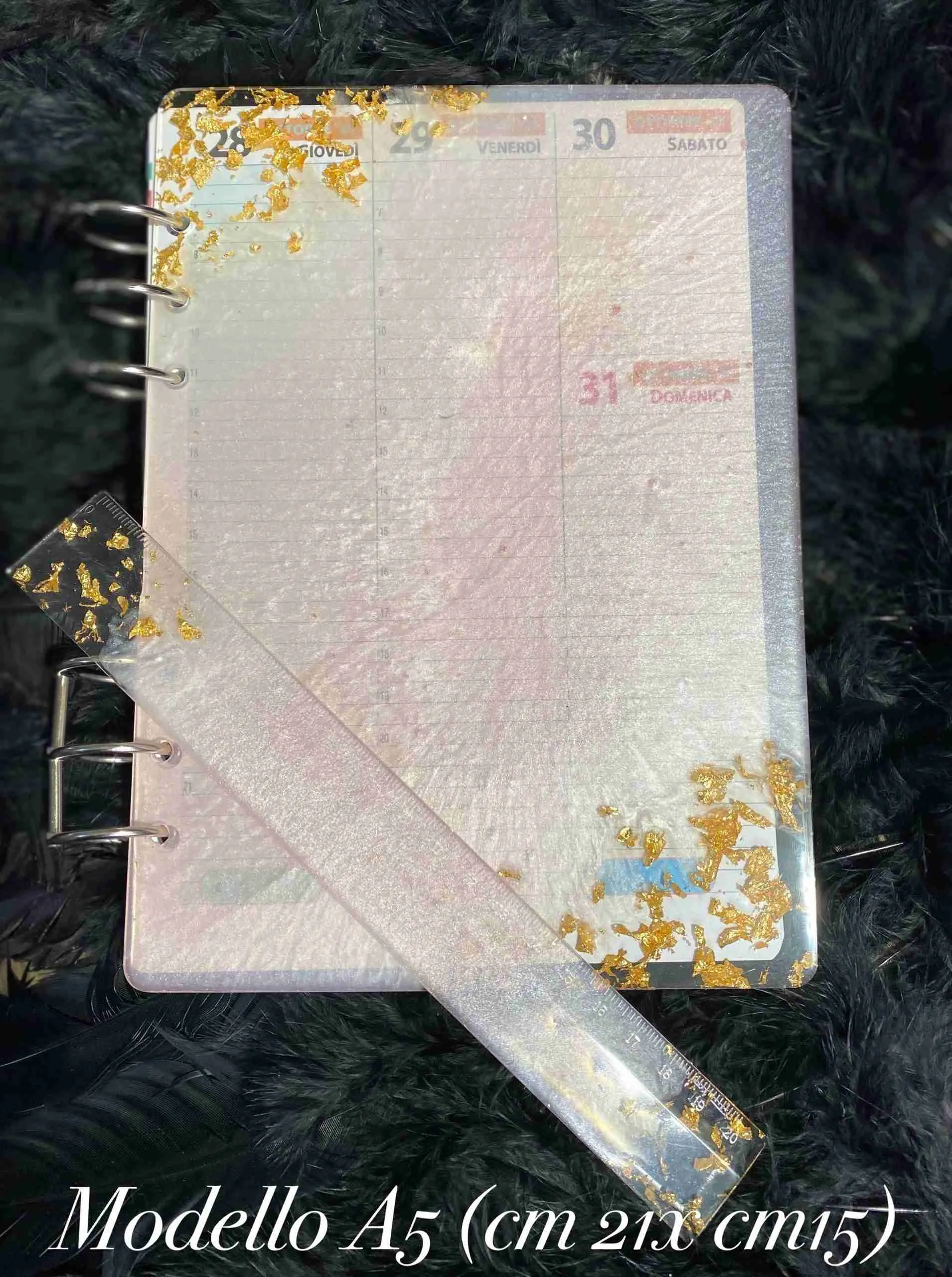 Agenda con copertina in resina