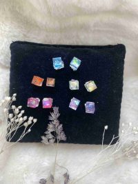 Orecchini cubo set 5 paia