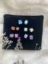 Orecchini cubo set 5 paia