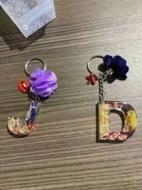 Portachiavi Iniziali in resina