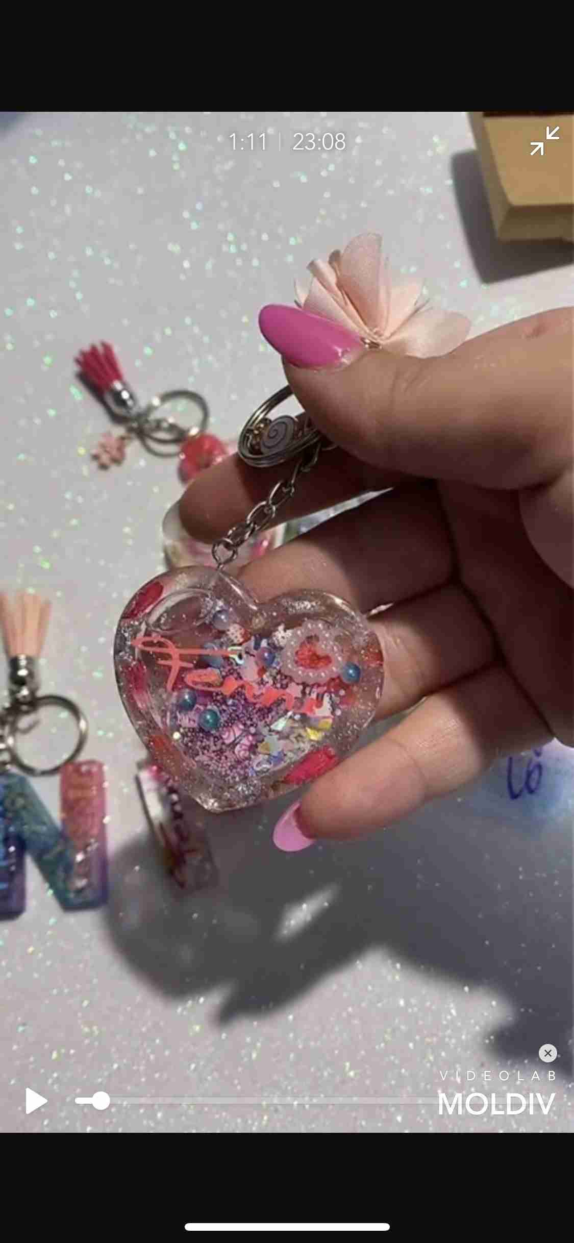 Portachiavi shaker Cuore - immagine 2