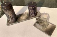 Base porta candele con 3 cerchi