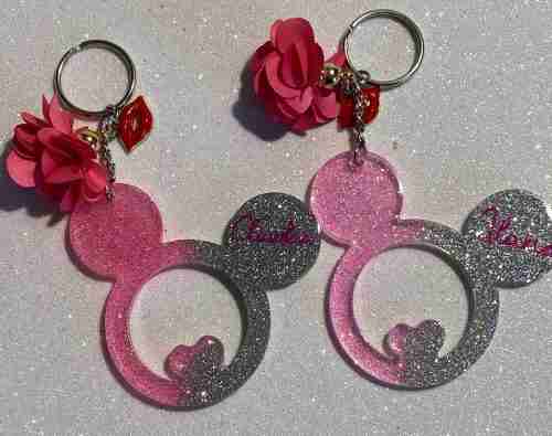 Portachiavi Topolino con cuore - immagine 3