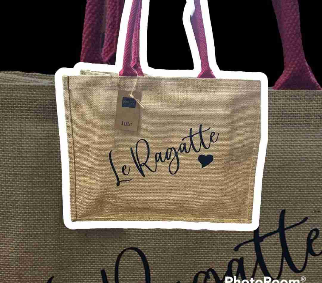 Borsa grande juta personalizzata - immagine 3