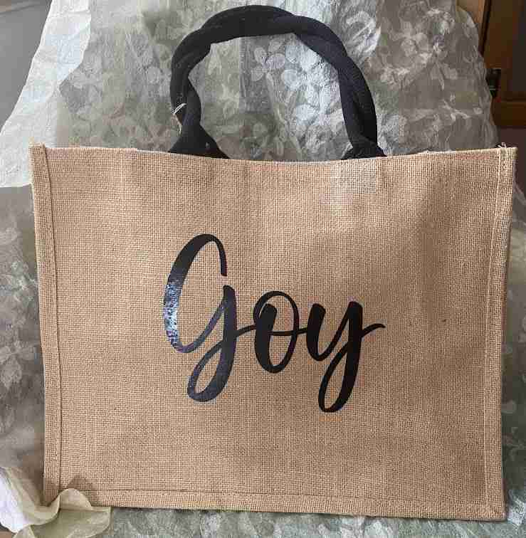 Borsa grande juta personalizzata - immagine 4