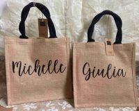 Borsa media juta personalizzata