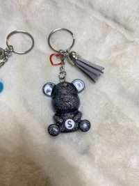 Portachiavi Orsetto in resina doppio