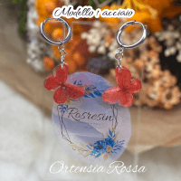 Orecchini Ortensia in resina