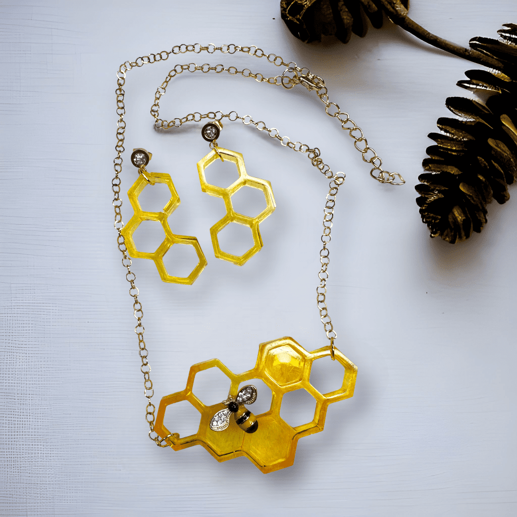 Collana e orecchini Bees and Honey - immagine 3