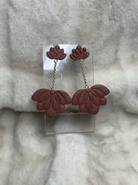 Orecchini Loto in argilla polimerica