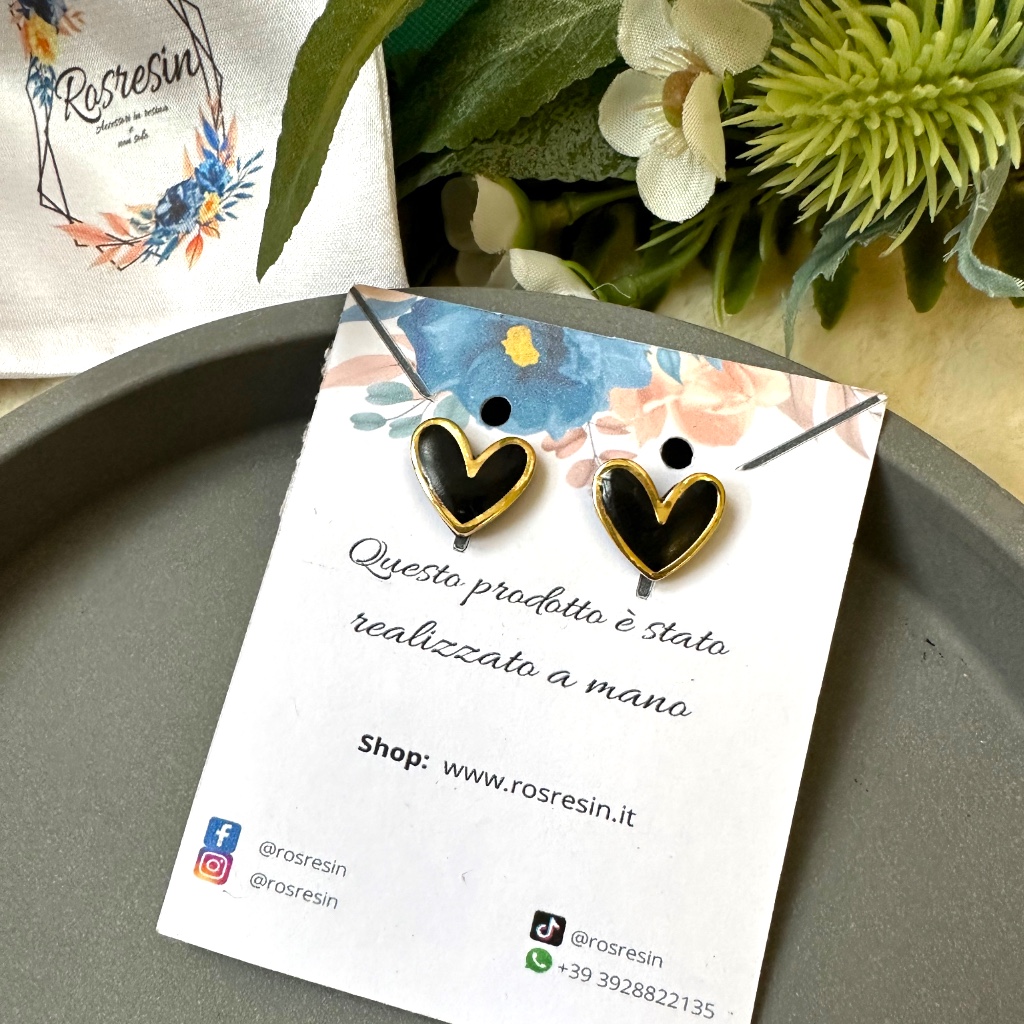 Orecchini Cuore argilla polimerica - immagine 2