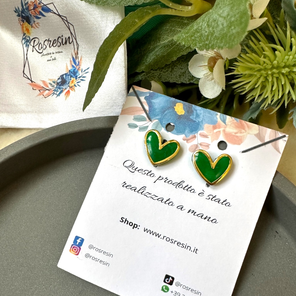 Orecchini Cuore argilla polimerica - immagine 6