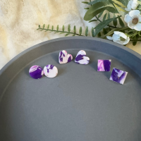 Tris orecchini in argilla polimerica