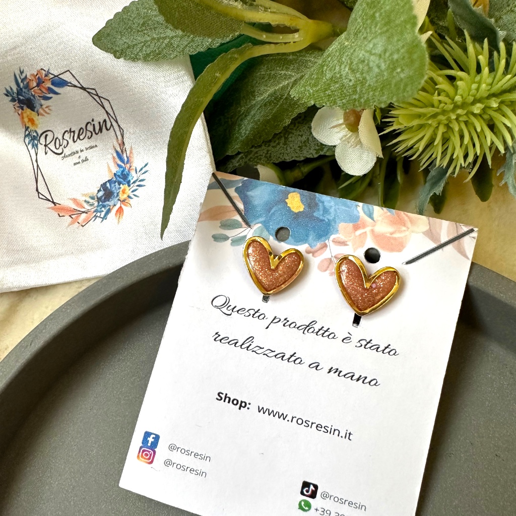 Orecchini Cuore argilla polimerica - immagine 5
