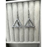 Orecchini geometrici arcobaleno