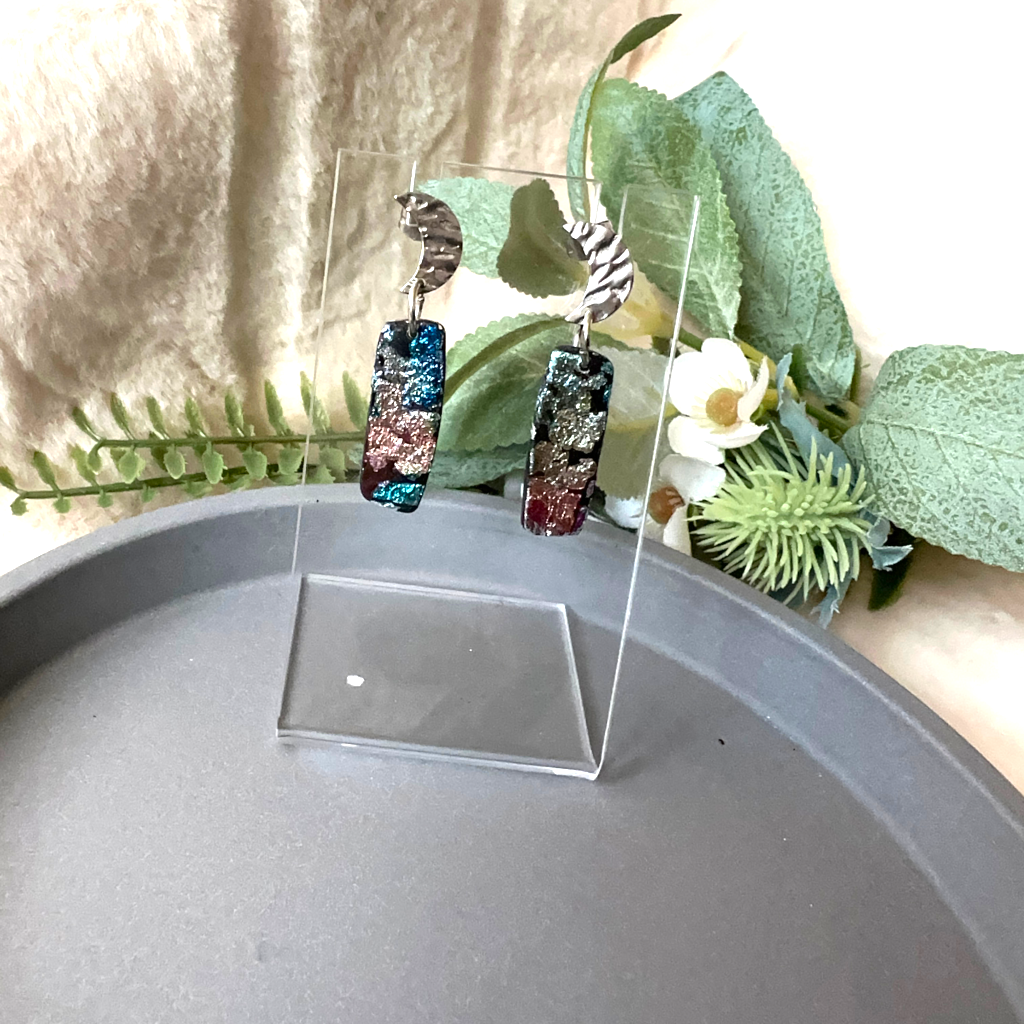 Orecchini Luna multicolor