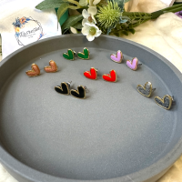 Orecchini Cuore argilla polimerica