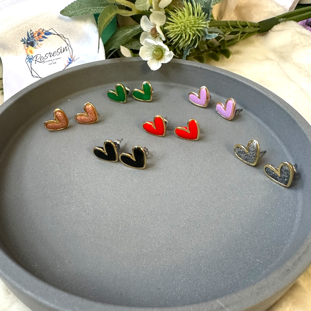 Orecchini Cuore argilla polimerica