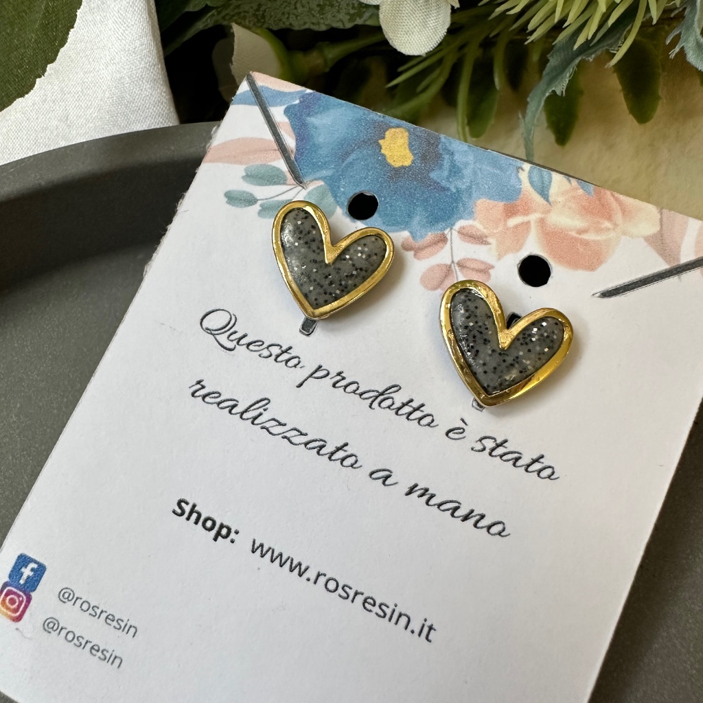 Orecchini Cuore argilla polimerica - immagine 3