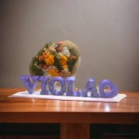 Iniziali o nome in resina