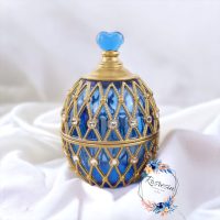 Portagioie a forma di uovo in resina