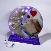 Luna portafoto in resina