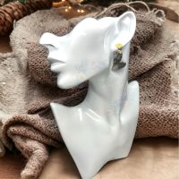 Orecchini Cuore black and gold