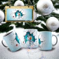 Tazze Pupazzo di neve 3D