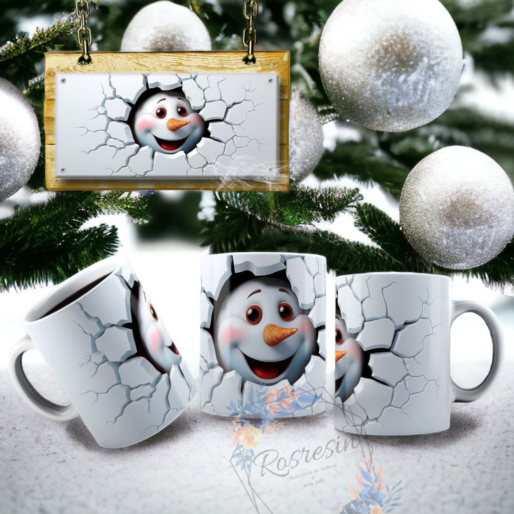 Tazze Pupazzo di neve 3D - immagine 5