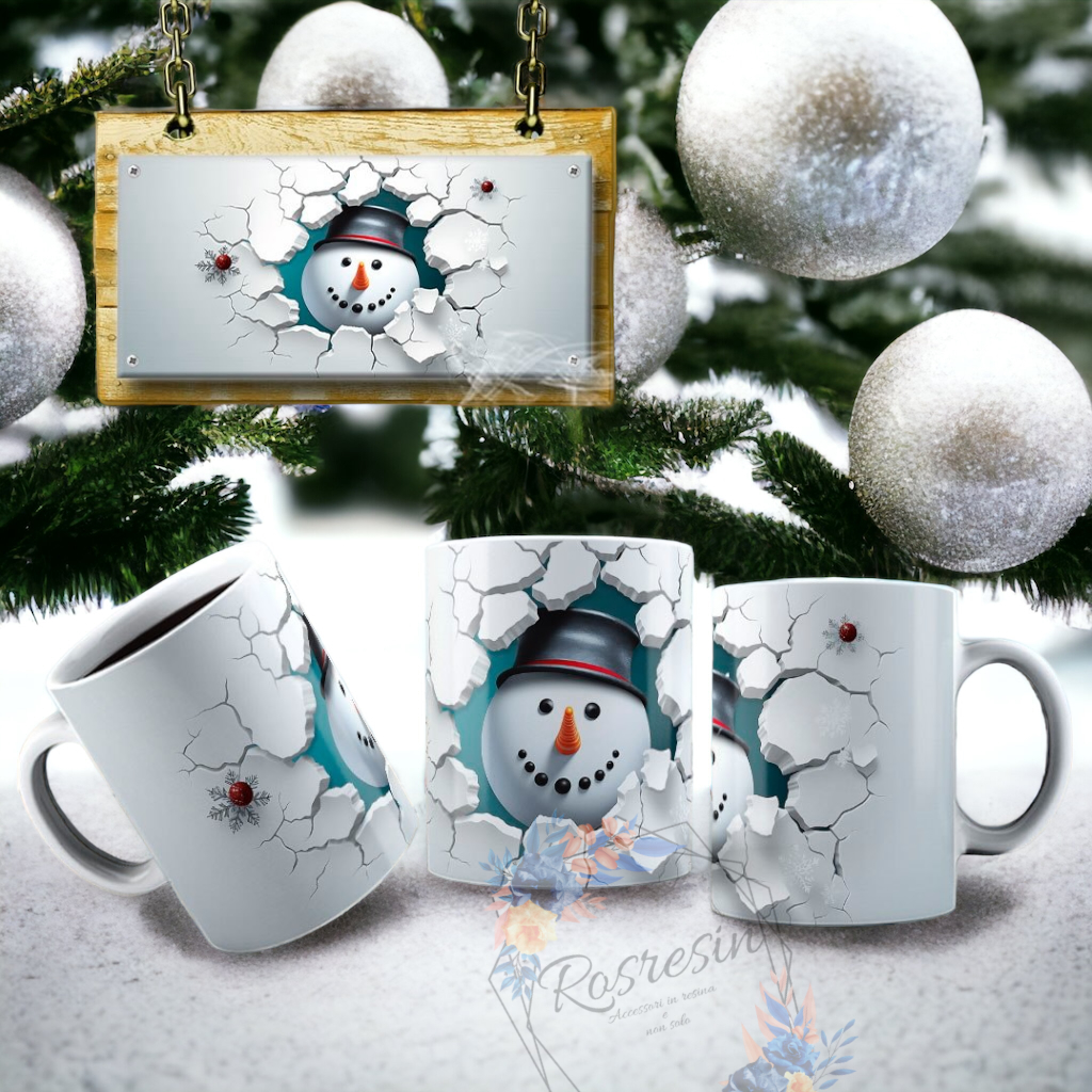 Tazze Pupazzo di neve 3D - immagine 6
