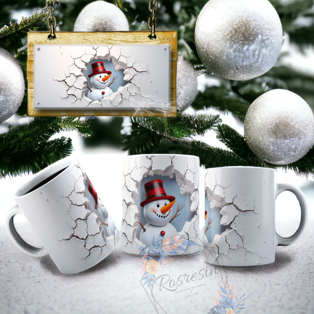 Tazze Pupazzo di neve 3D - immagine 7