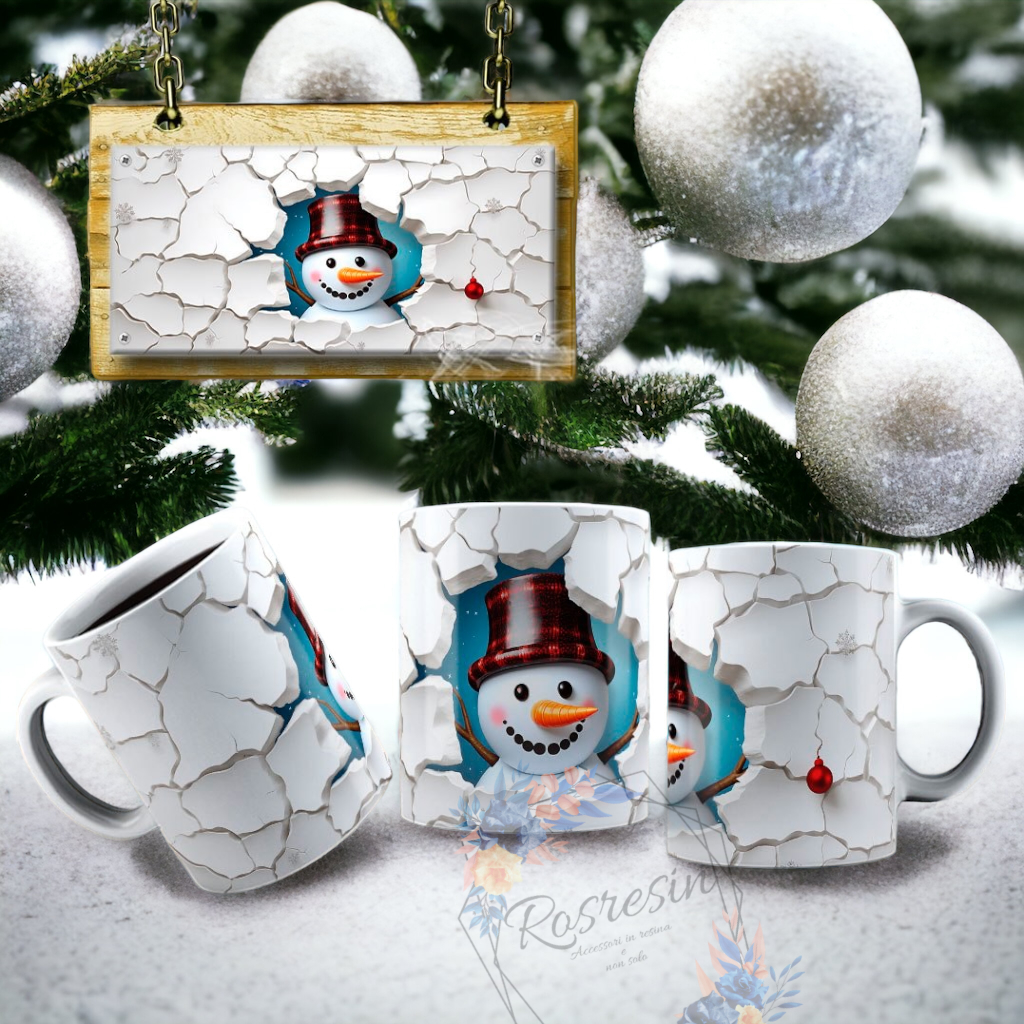 Tazze Pupazzo di neve 3D - immagine 8