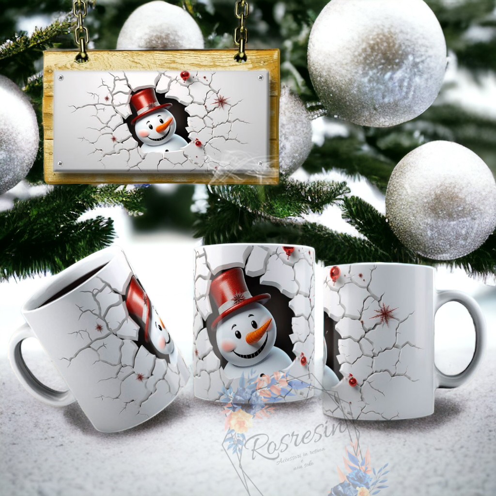 Tazze Pupazzo di neve 3D - immagine 9
