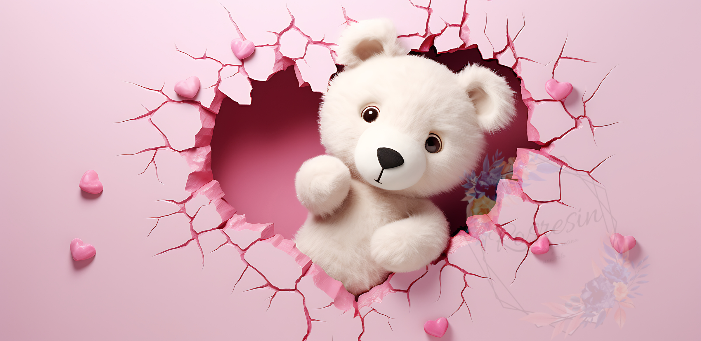 Tazza ceramica Orsetto con cuori - immagine 20