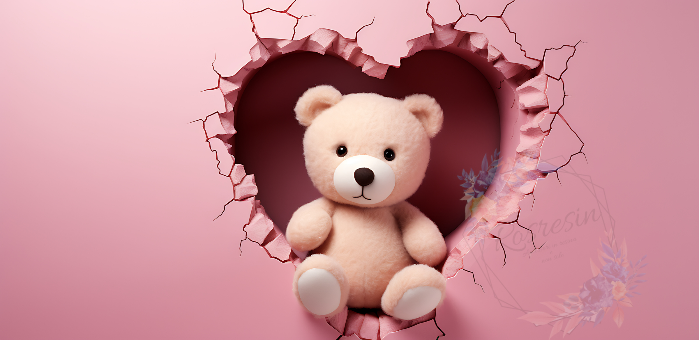 Tazza ceramica Orsetto con cuori - immagine 8