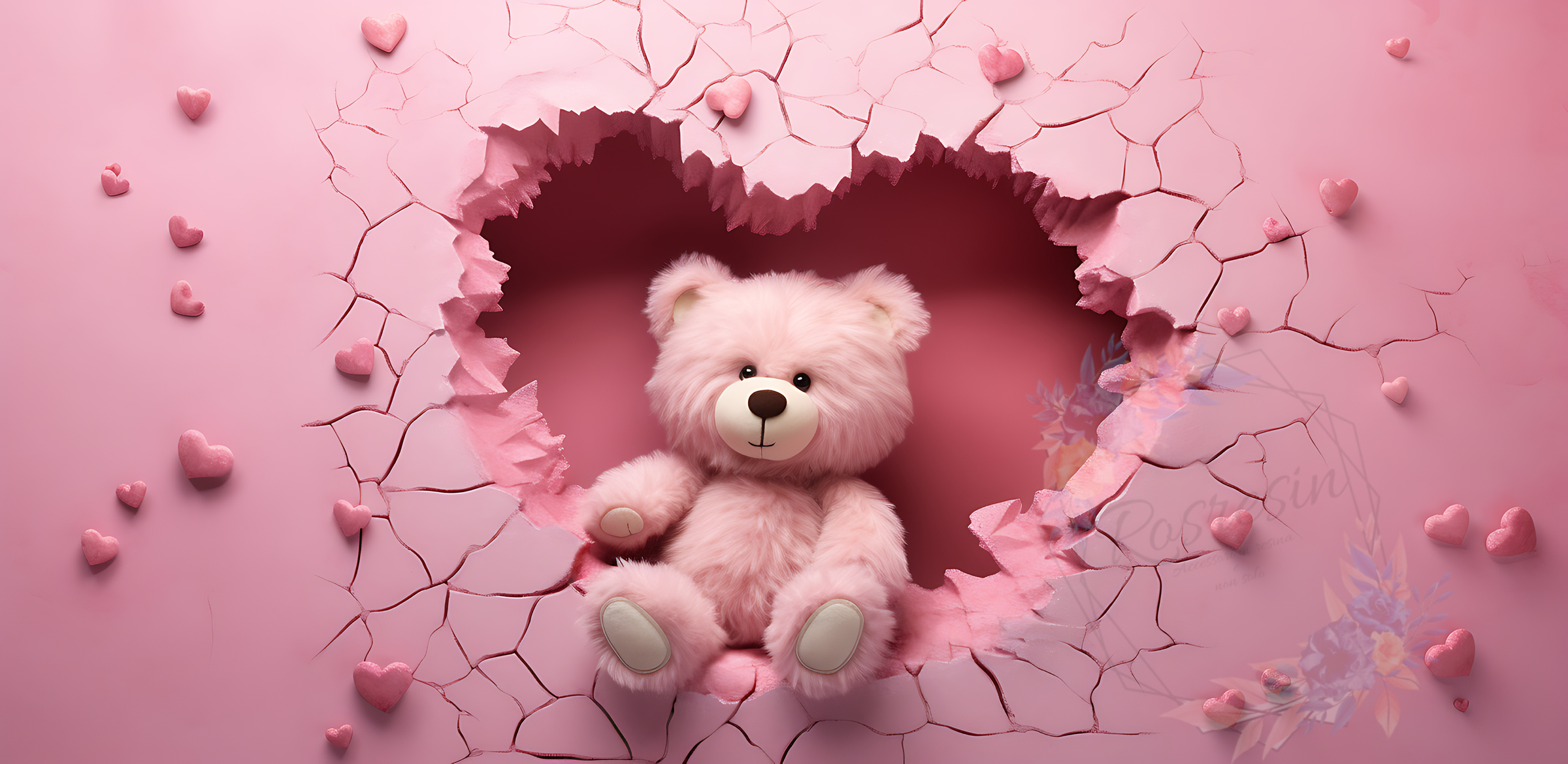 Tazza ceramica Orsetto con cuori - immagine 7