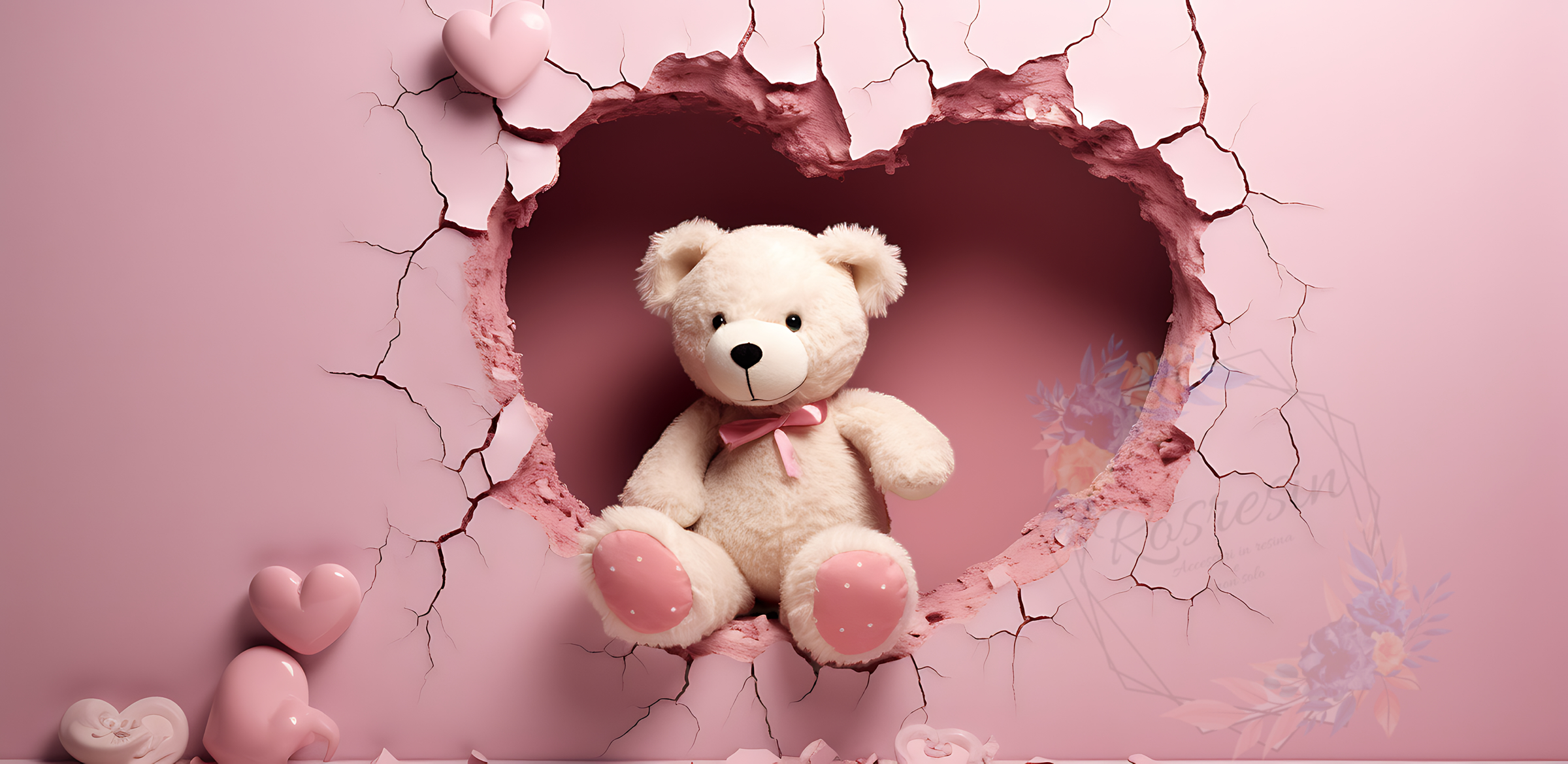 Tazza ceramica Orsetto con cuori - immagine 15