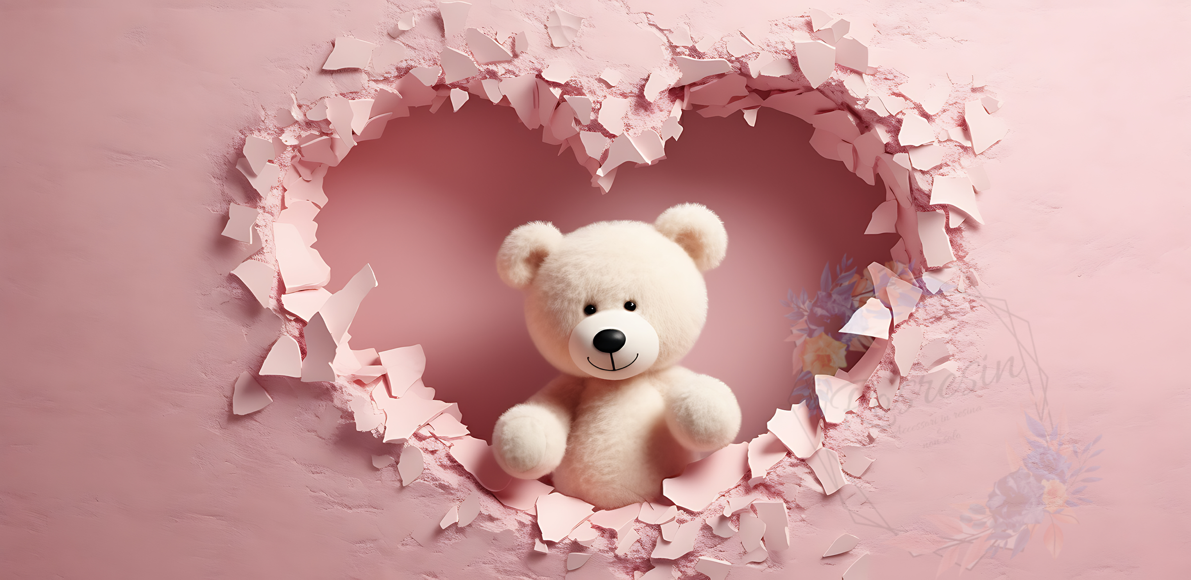 Tazza ceramica Orsetto con cuori - immagine 14