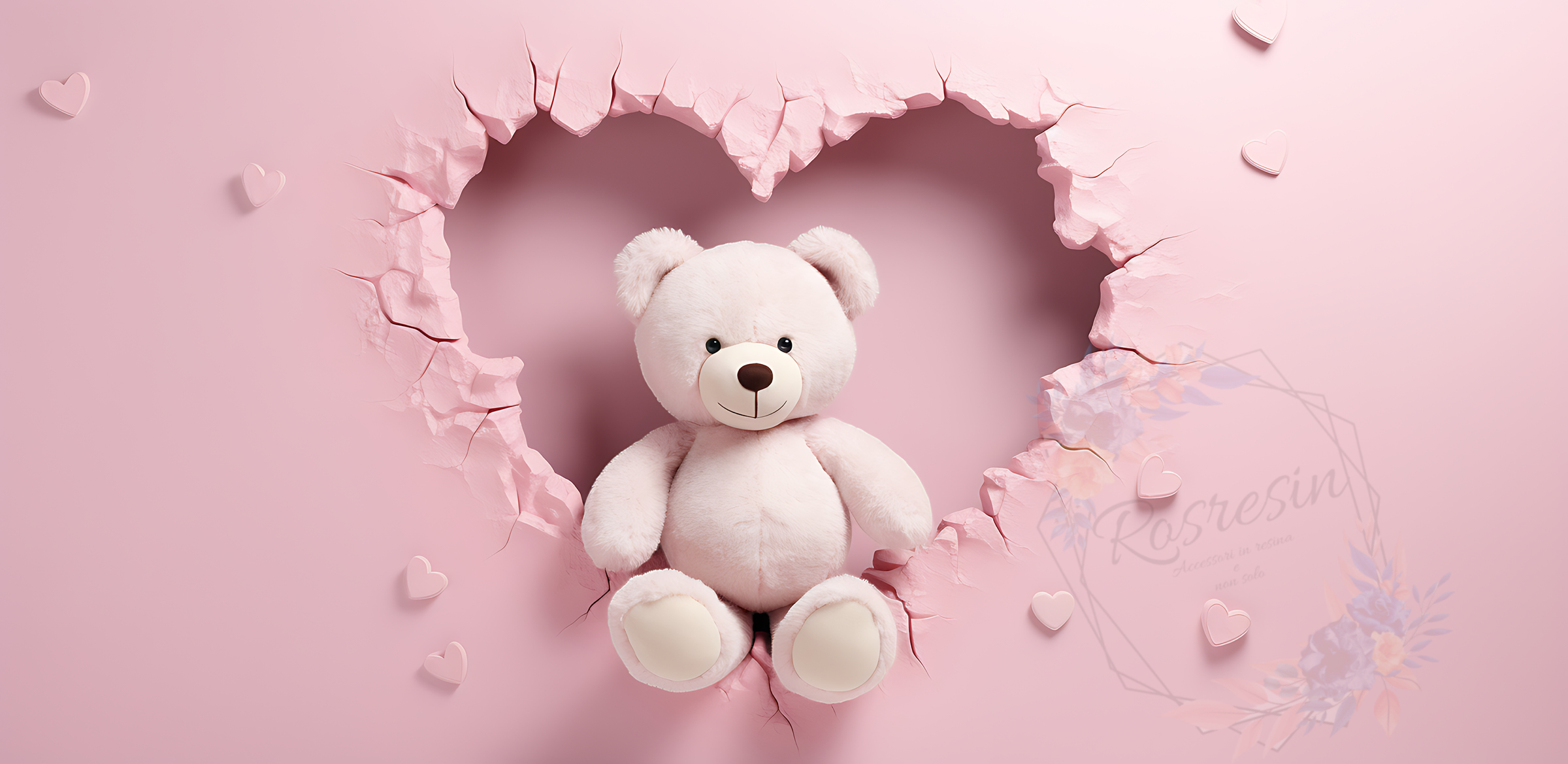 Tazza ceramica Orsetto con cuori - immagine 12