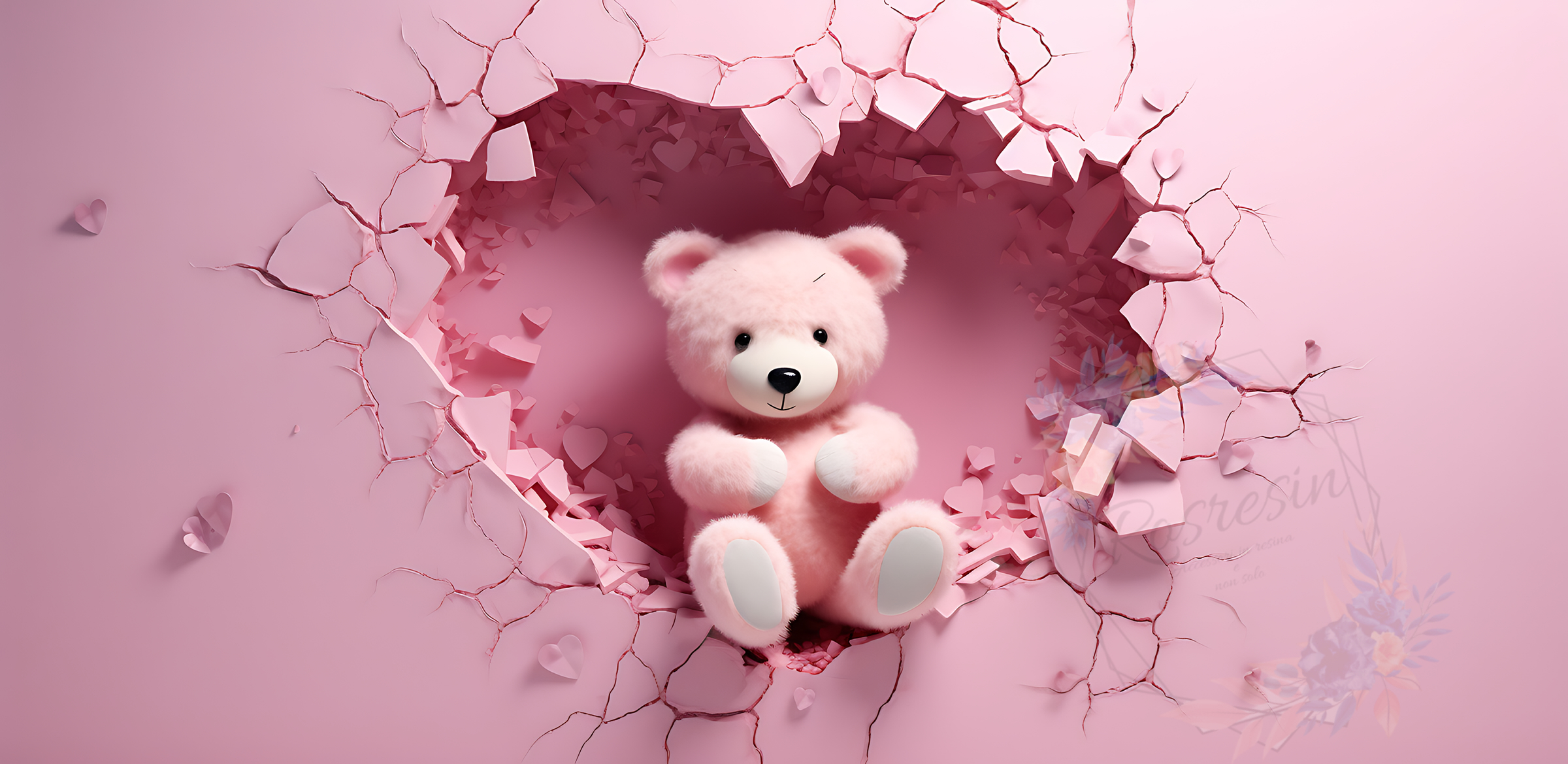 Tazza ceramica Orsetto con cuori - immagine 11