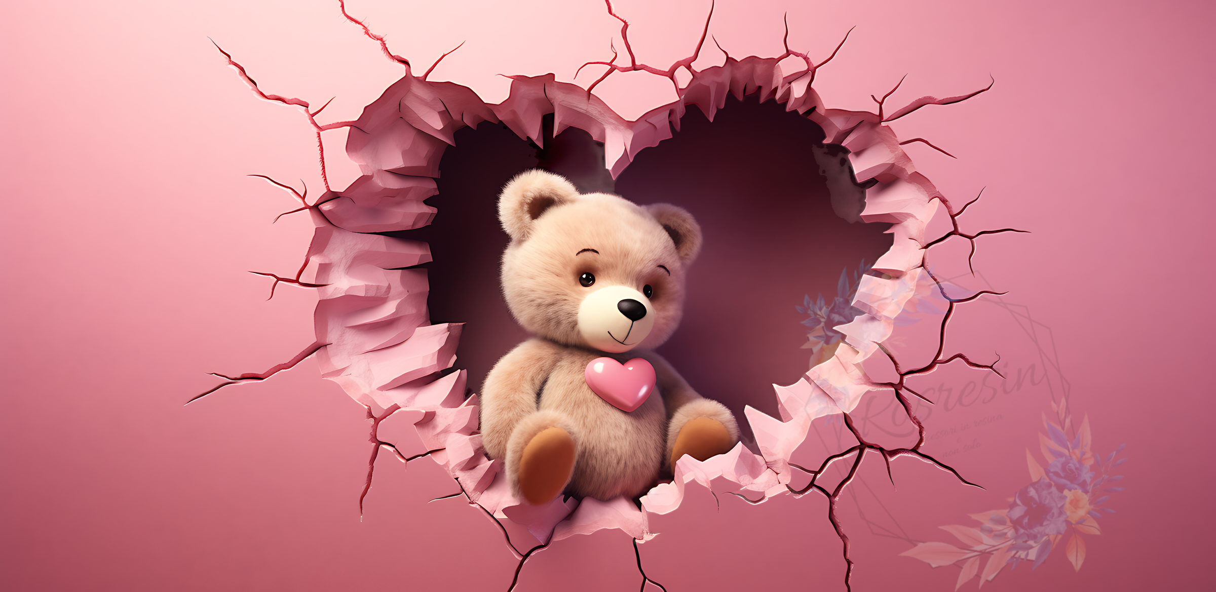 Tazza ceramica Orsetto con cuori - immagine 16