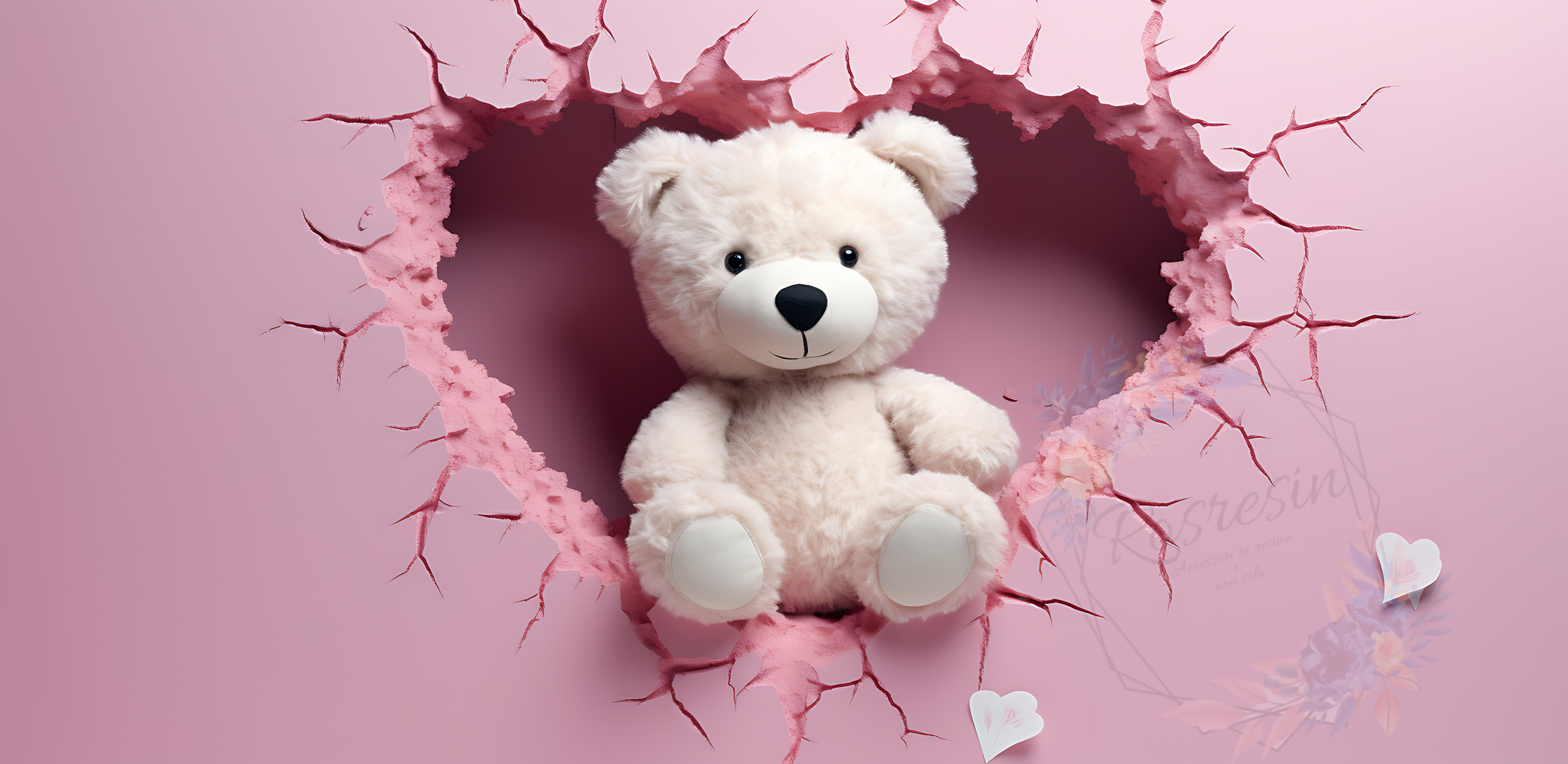 Tazza ceramica Orsetto con cuori - immagine 10