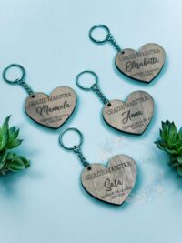 Portachiavi in legno personalizzati