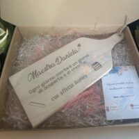 Tagliere con manico in faggio personalizzabile