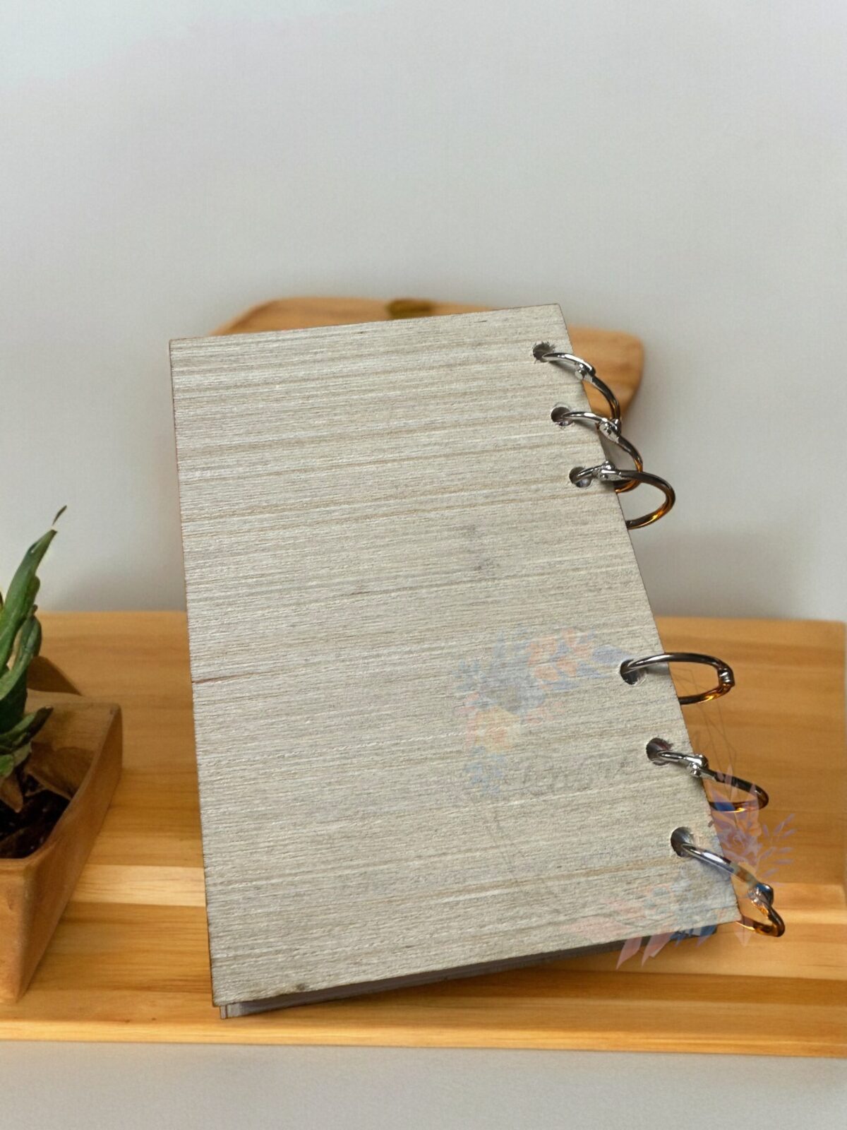 Agenda perpetua ad anelli in legno - immagine 2