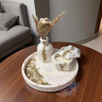 Idea Regalo Artigianale con Candela e Vassoio